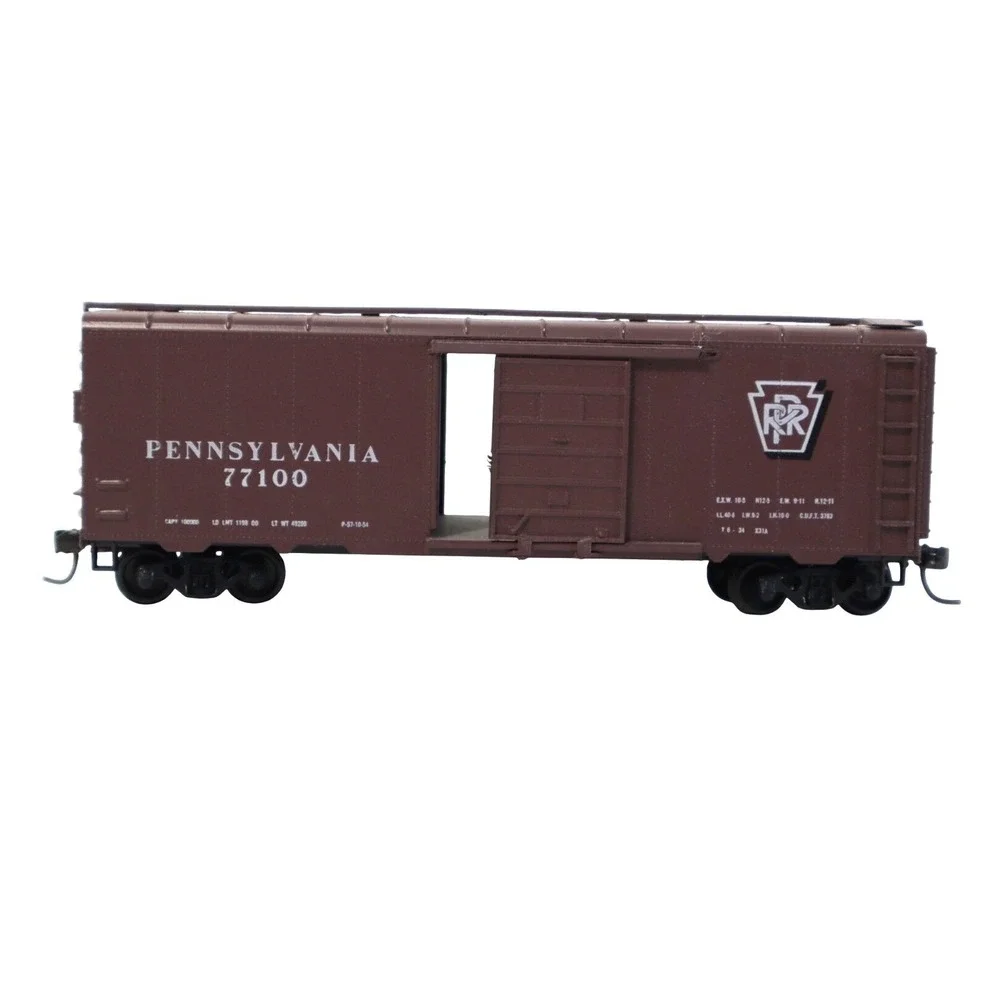 Pennsylvania Railroad 77100 Boxcar HO Scale Model Train PRR Tuscan Red